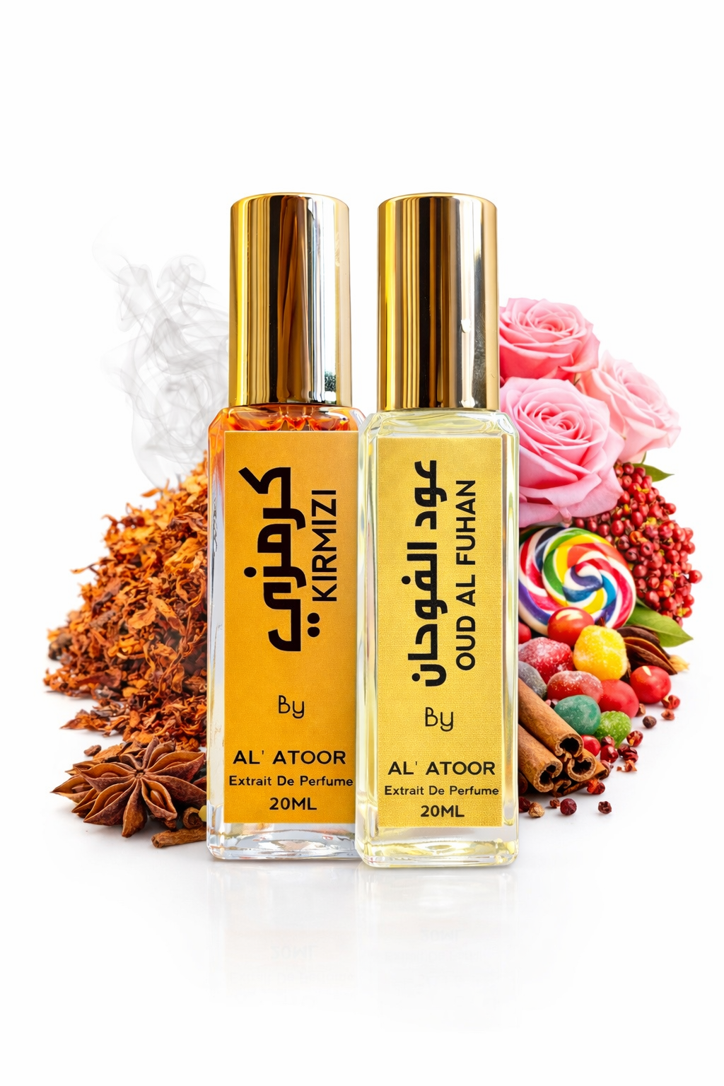 Combo Set gift set Oud Al Fuhan And Kirmizi Long Lasting Perfume Extait Perfume