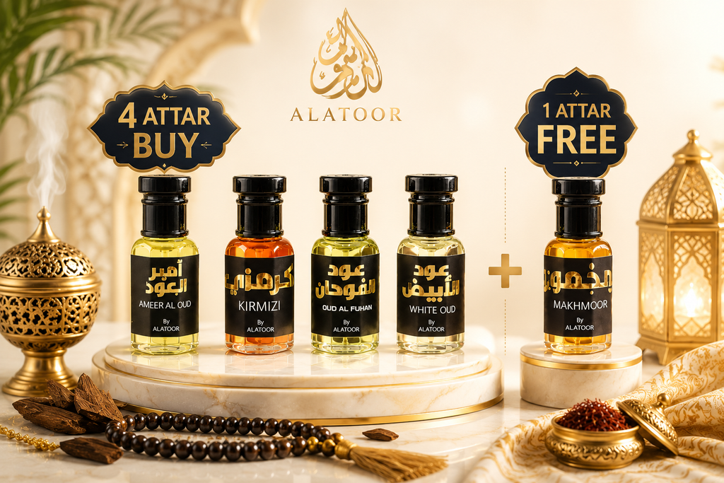 Attar Combo set 4x 3ML Long Lasting Attar 1 Attar Bottle Free