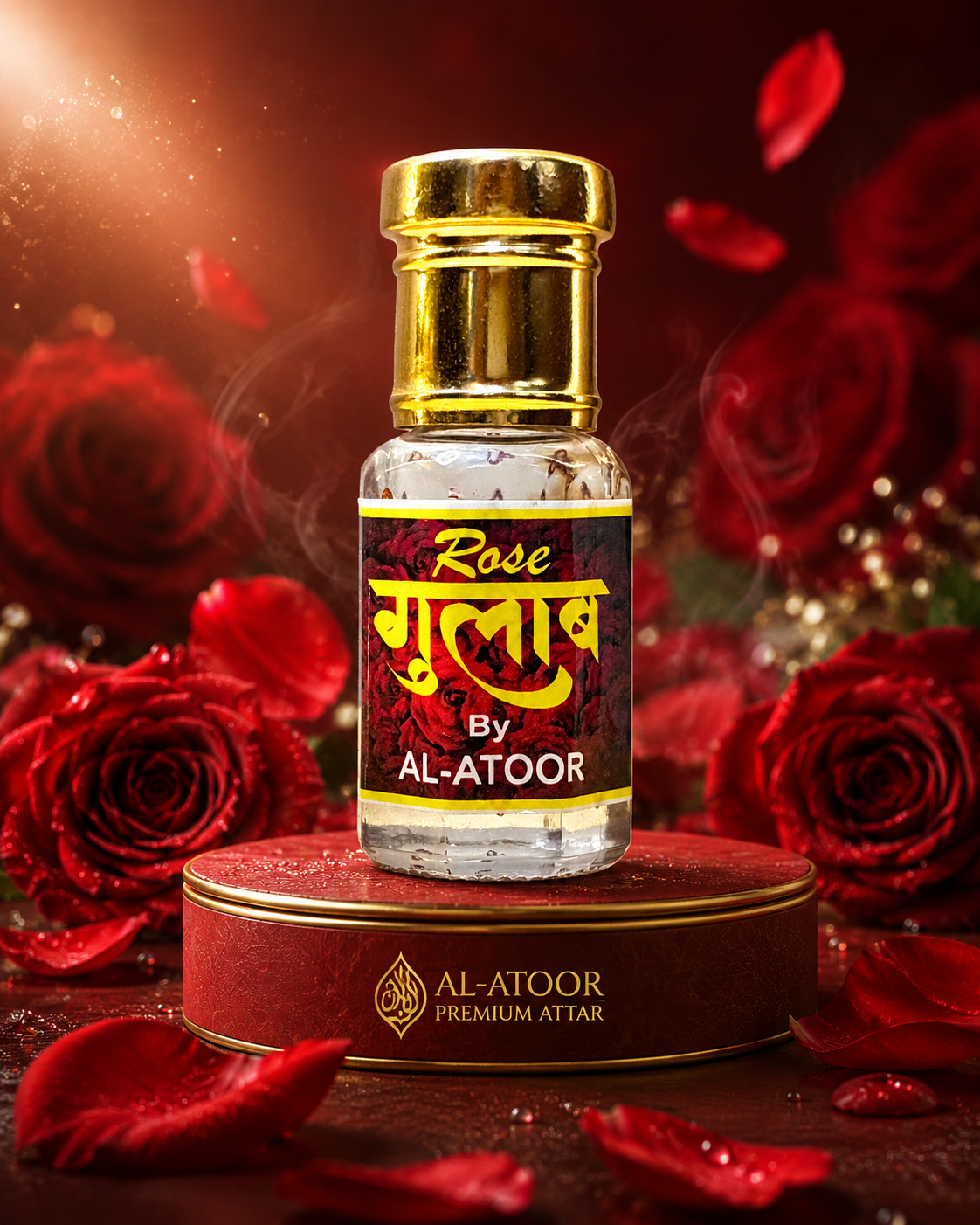 Ruh Gulab (Rose) Non Alcoholic Attar Long Lasting Fresh Rose